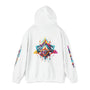 Psychedelic Cyberpunk White Hoodie