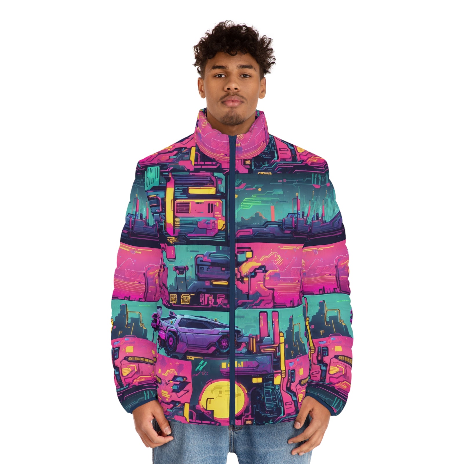 Vaporwave Puffer Jacket