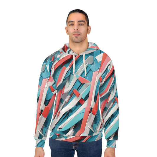 Abstract Blue Hoodie