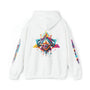 Psychedelic Cyberpunk White Hoodie