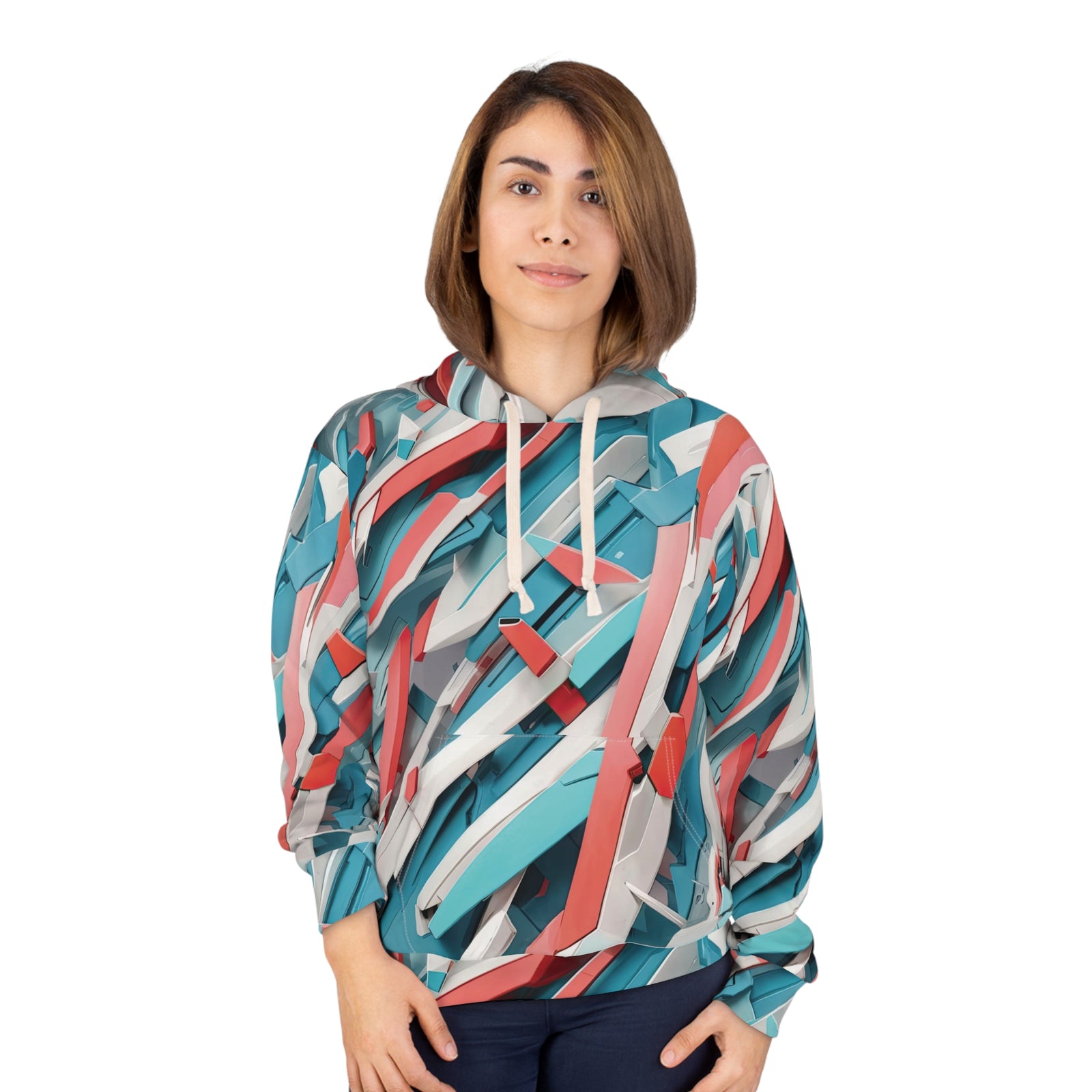 Abstract Blue Hoodie