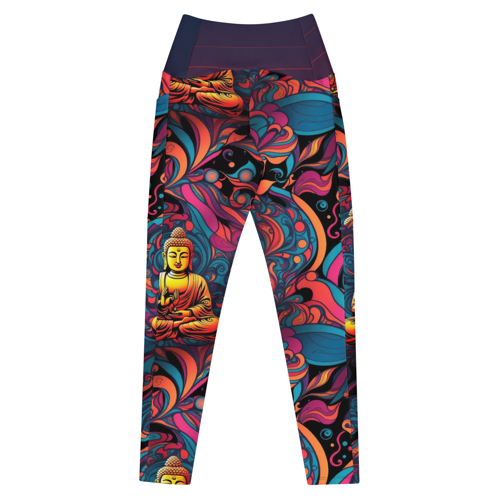 Psychedelic Buddha Leggings with pockets