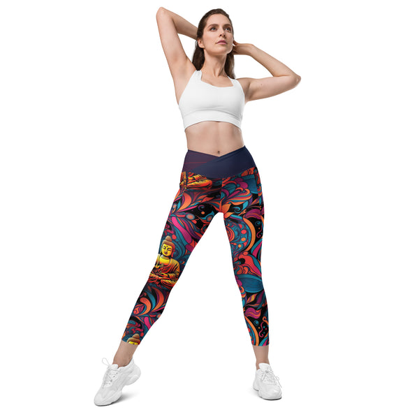 Psychedelic Buddha Leggings with pockets