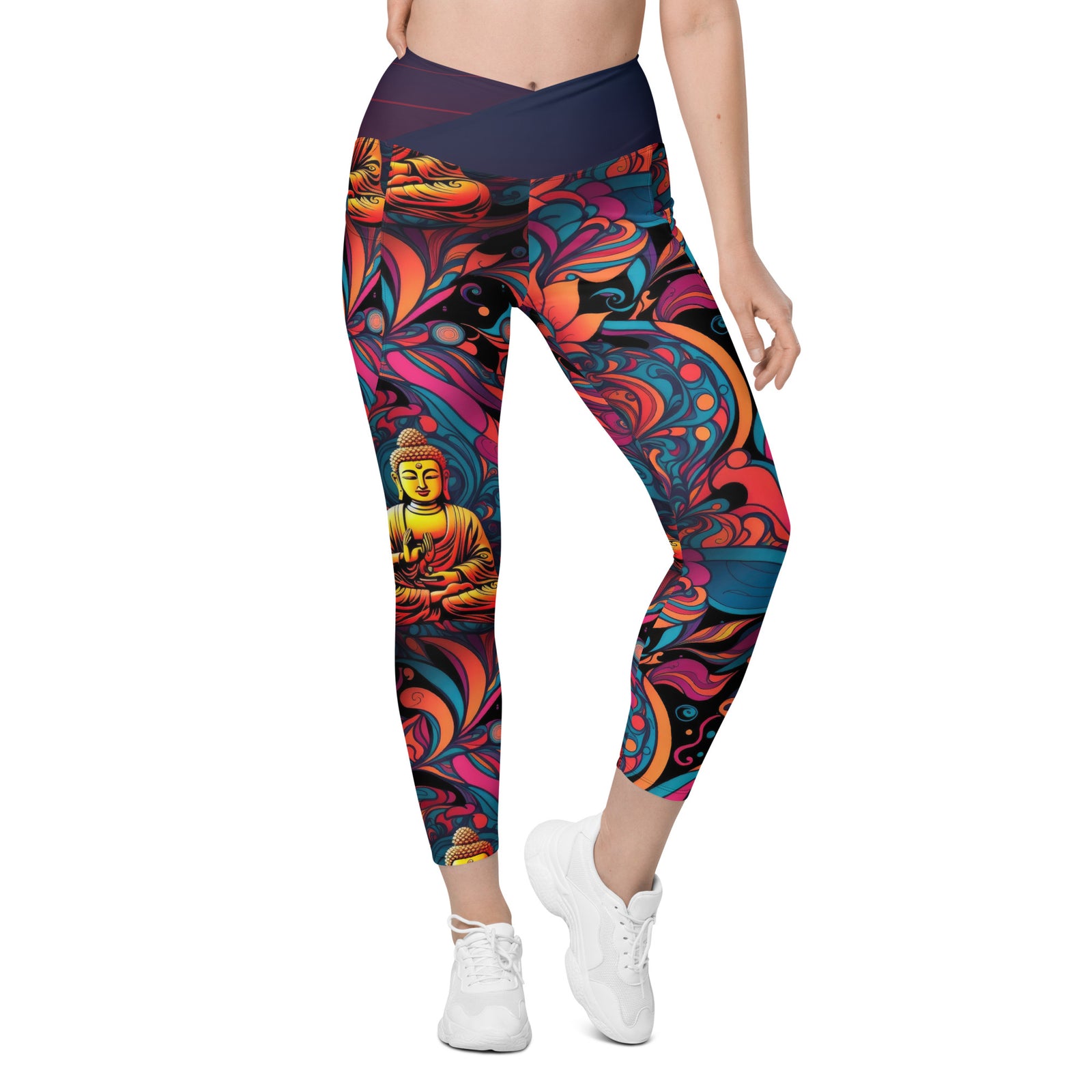 Psychedelic Buddha Leggings with pockets