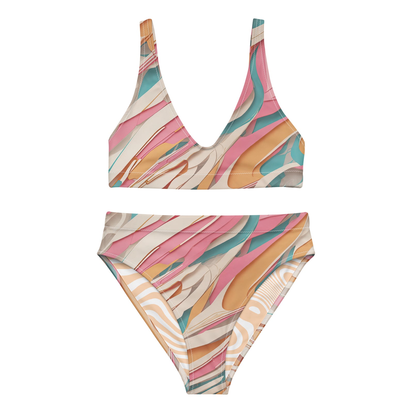 Recycled Pinkhalla high-waisted bikini