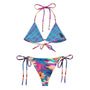 Flowerdelic recycled string bikini