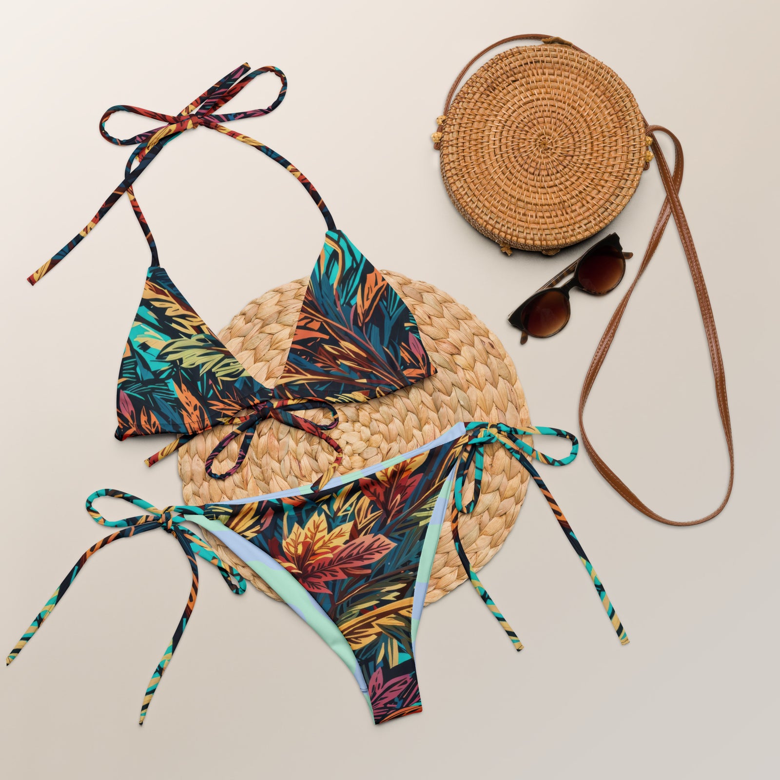 Tropic recycled string bikini