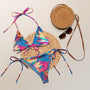 Flowerdelic recycled string bikini