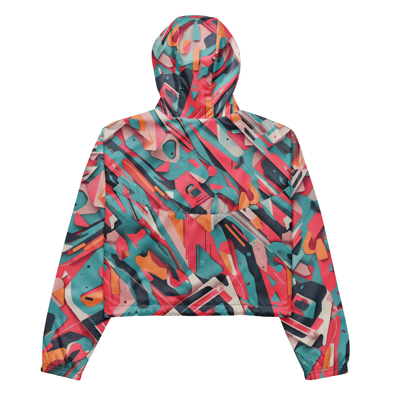 Psychedelic Cropped Windbreaker