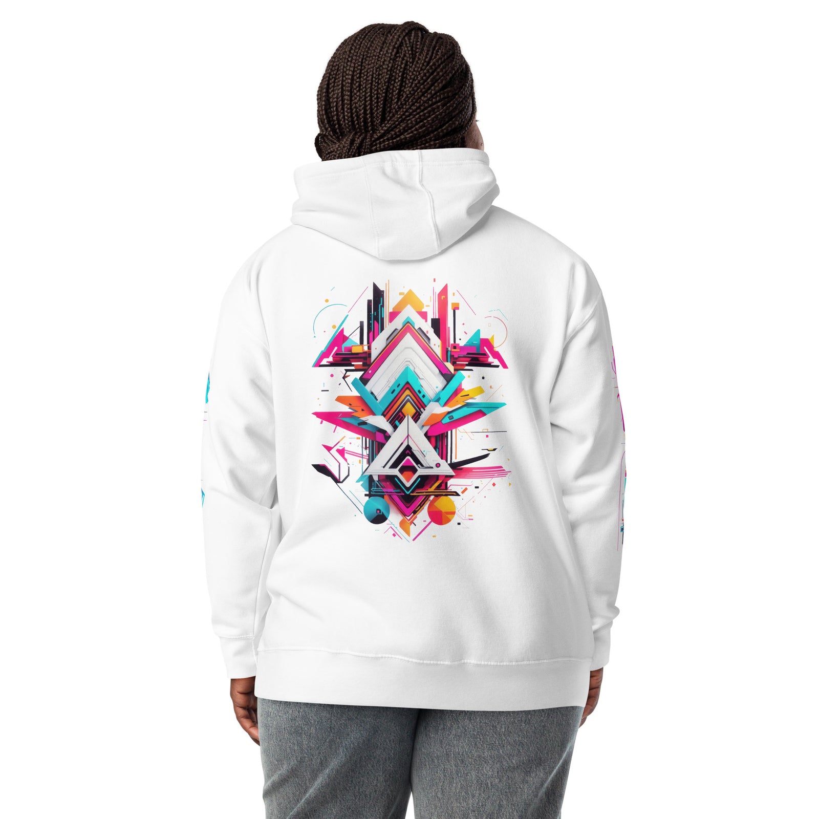 Cyberpunk White Hoodie