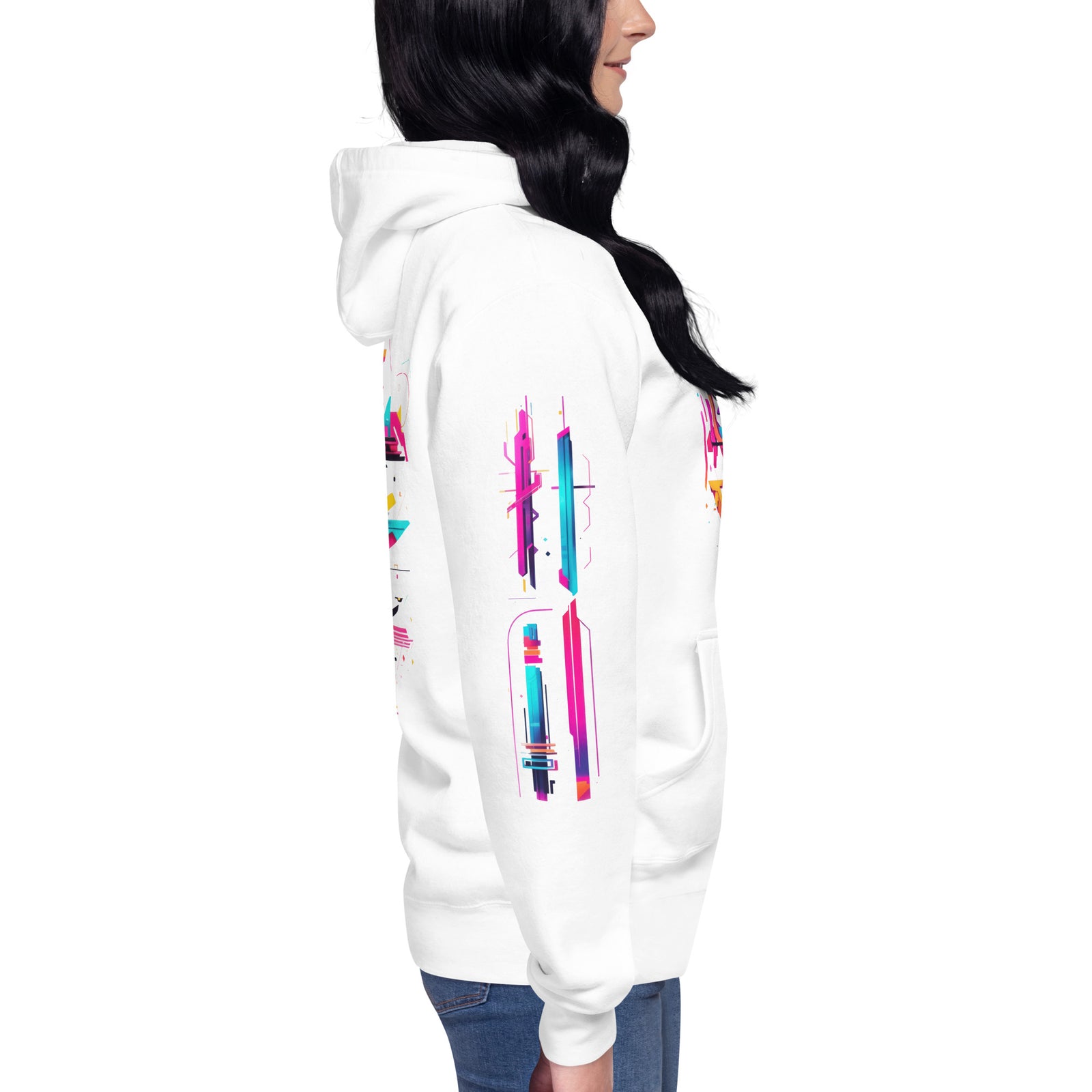 Cyberpunk White Hoodie