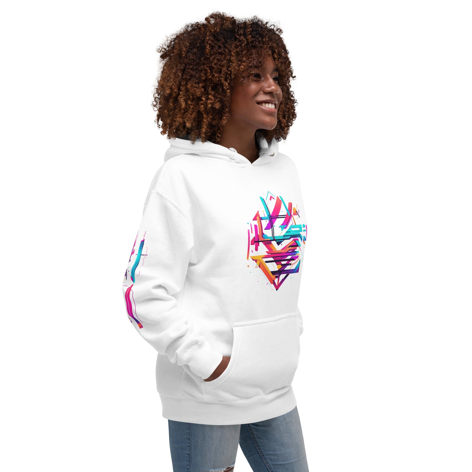 Cyberpunk White Hoodie